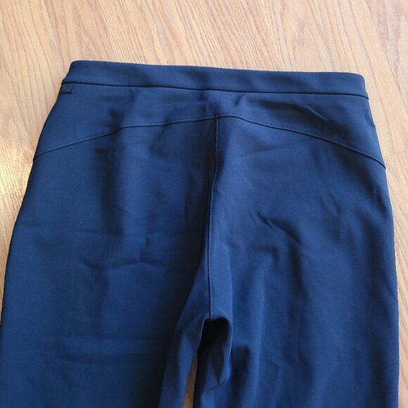 LULULEMON SCUBA-LIKE STRETCH FLAT FRONT TROUSER PANTS BACK YOKE REFLECTIVE HEM S - Picture 5 of 8